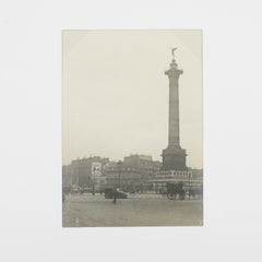 Plaza de la Bastilla París, Fotografía en blanco y negro con gelatina de plata, 1928