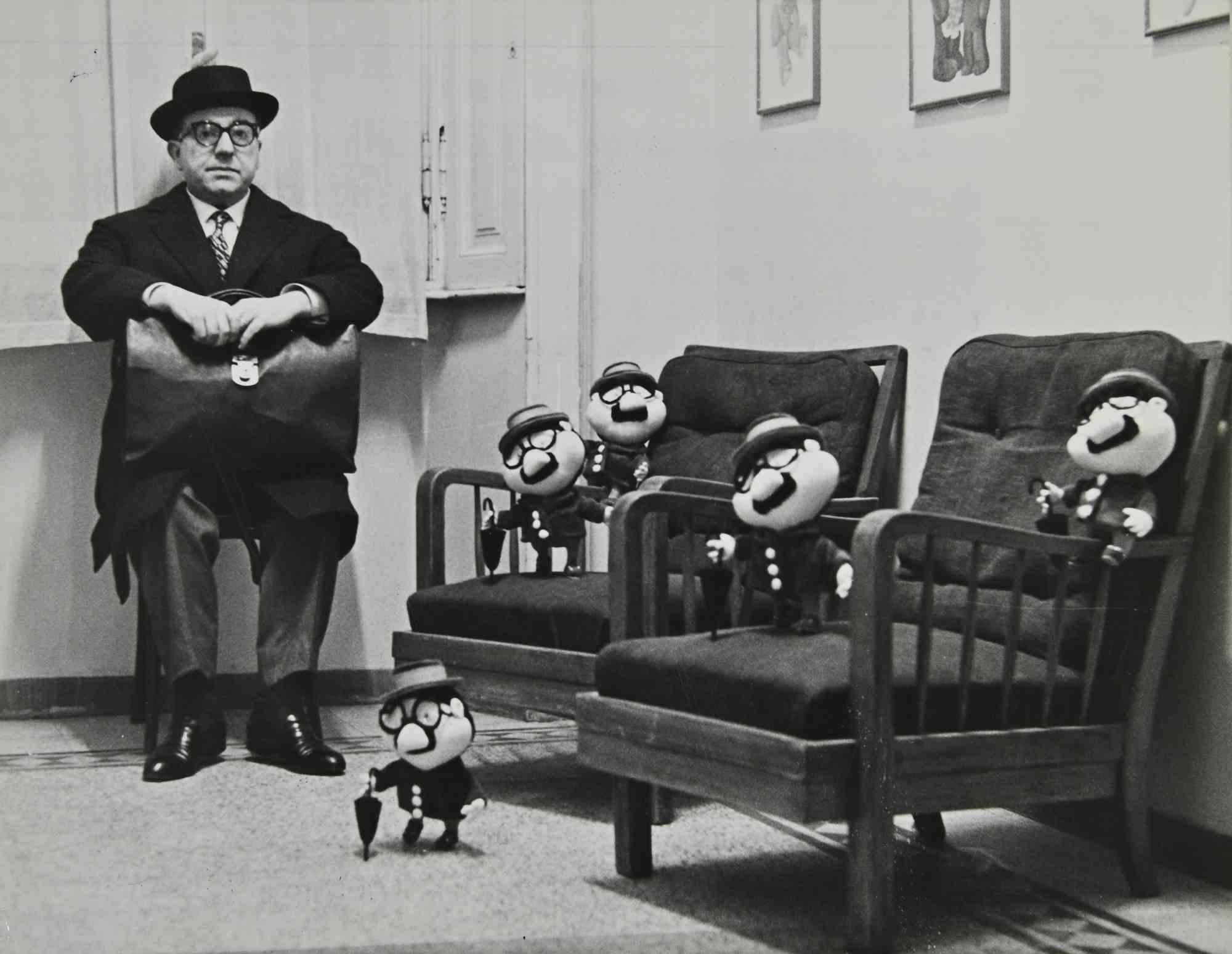 Unknown Figurative Photograph - Players of Christmas - play of Marchesi - Vintage Photograph - 1964