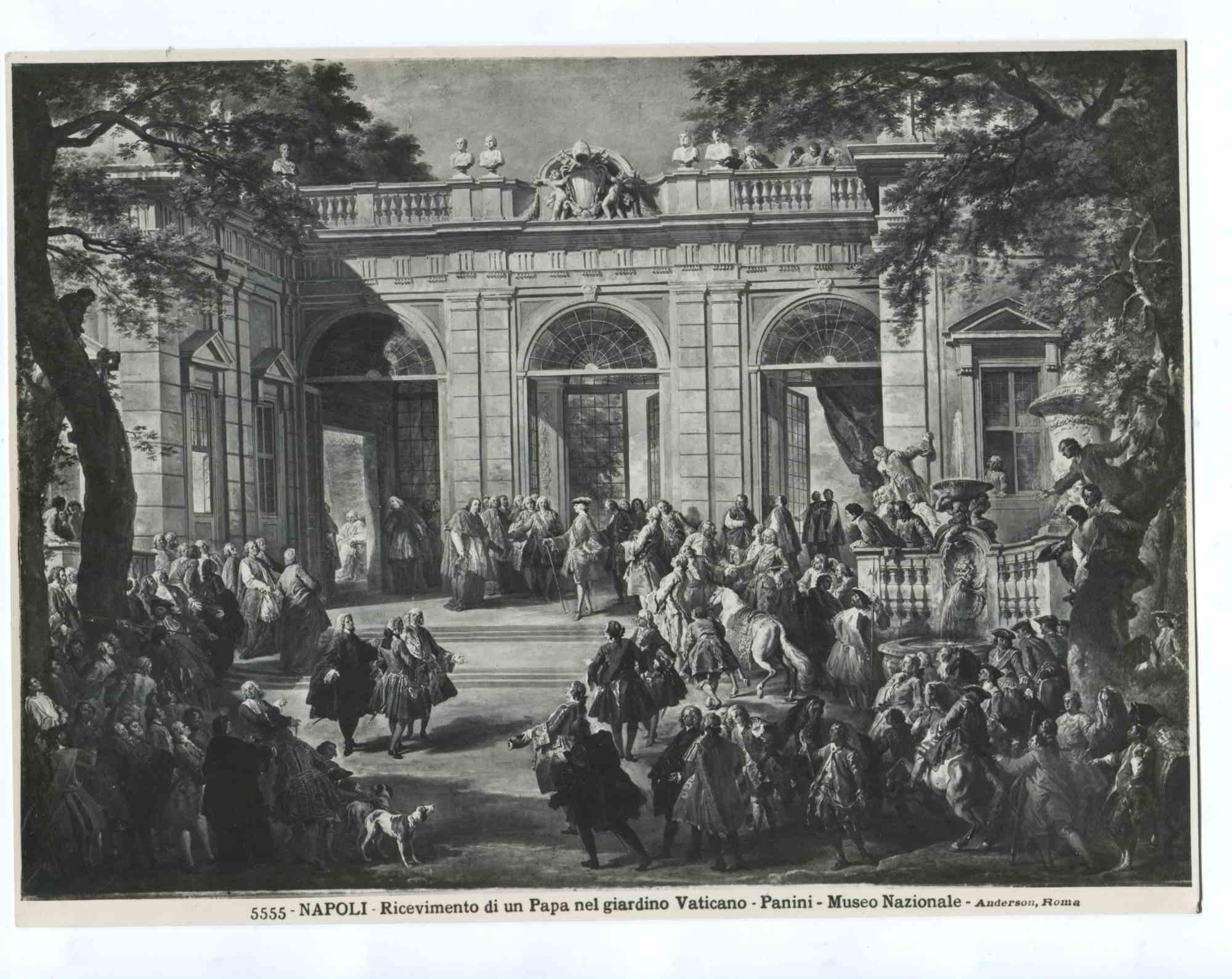 Black and White Photograph Unknown - Réception du pape - Détails de photos vintage d'un musée national - Début du 20ème siècle
