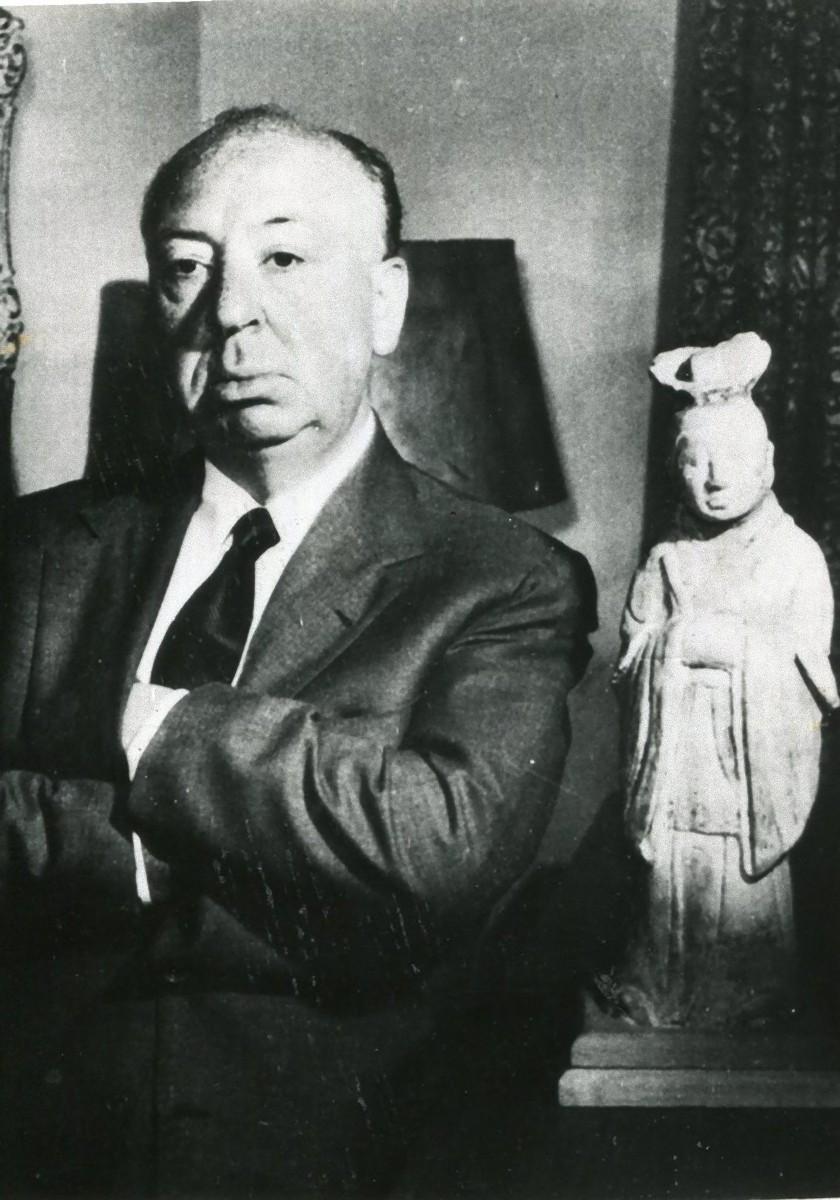 Unknown Portrait Photograph - Portrait of Alfred Hitchcock - Vintage b/w Photograph - 1960s