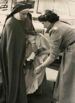 Portrait of Anna Magnani - Vintage B/W photo - Mid 20th Century
