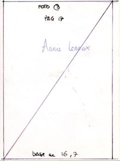 Portrait of Annie Lennox - Vintage Photographic Print on RC Paper - 1990s