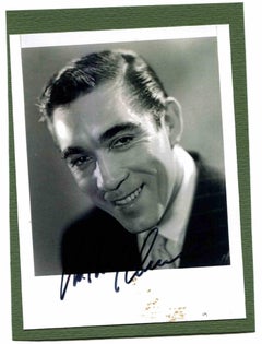 Portrait of Anthony Quinn with signature- Photo - 1960s