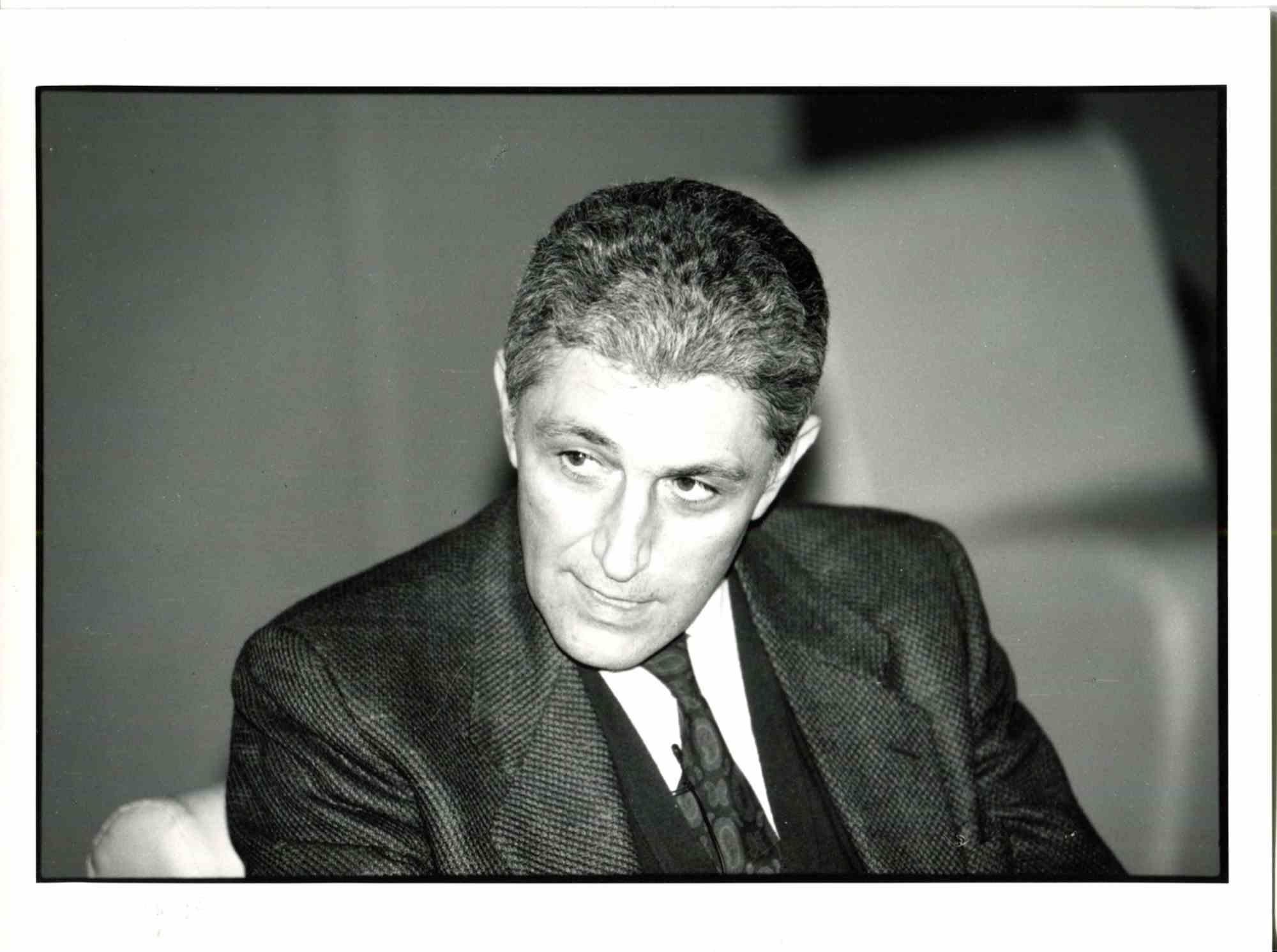 Unknown Portrait Photograph - Portrait of Antonio Bassolino- Photo - 1980s