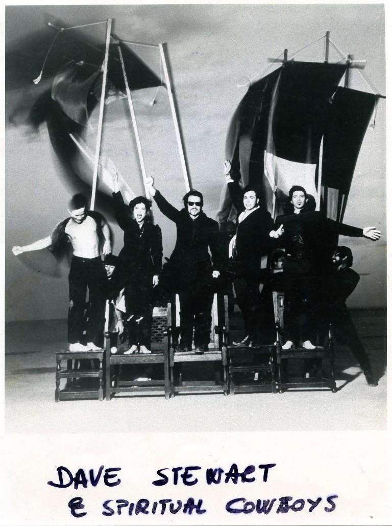 Ritratto di Dave Stewart e degli Spiritual Cowboys - Foto d'epoca - Anni '90