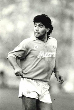 Portrait of Diego Armando Maradona - Vintage Photo - 1980s