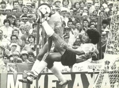Porträt von Diego Armando Maradona – Vintage-Foto – 1980er Jahre
