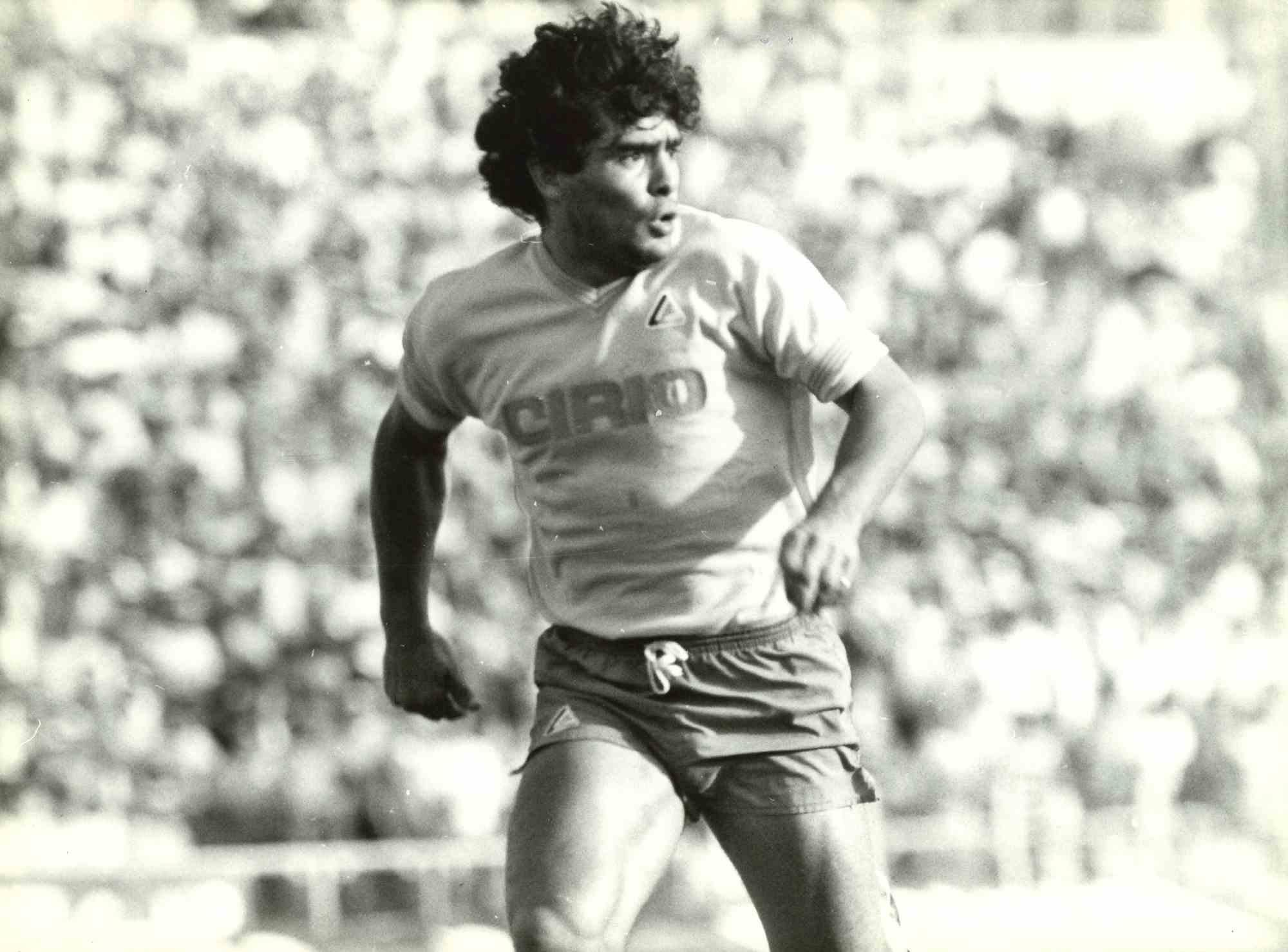 Portrait of Diego Armando Maradona - Vintage Photo - 1980s