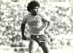 Portrait of Diego Armando Maradona - Vintage Photo - 1980s