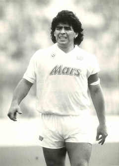 Portrait de Diego Armando Maradona - Photo vintage, années 1980