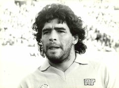 Porträt von Diego Armando Maradona – Vintage-Foto – 1980er Jahre