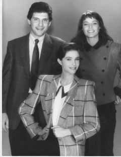 Retrato de F. Frizzi, A. Martines y E. Gardini  - Foto vintage - Años 80