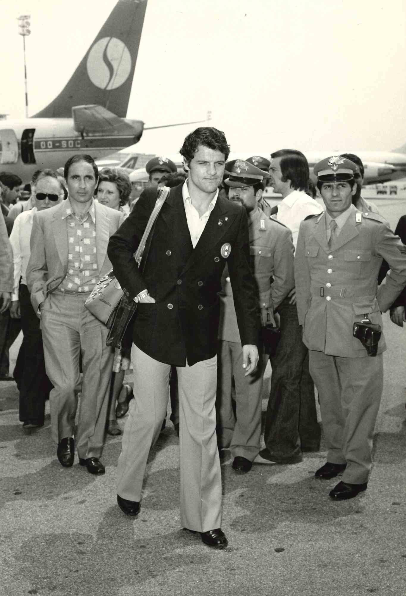 Figurative Photograph Unknown - Portrait de Fabio Capello - Photo Vintage - années 1970