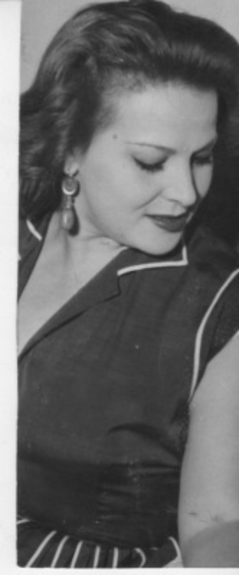 Unknown Portrait Photograph - Portrait of Franca Marzi - Vintage Photo - 1960s