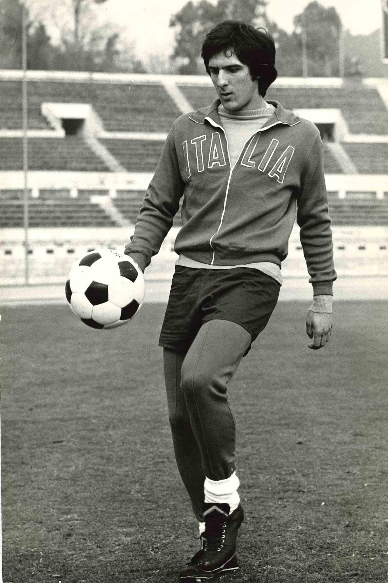 Portrait of Gaetano Scirea - Vintage Photo - 1970s