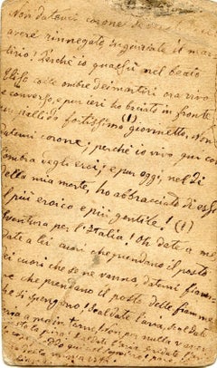 Portrait of Garibaldi - Original Albumen Print with Hand-Written Notes - 1860/70