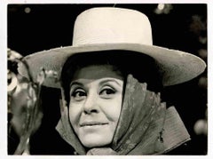 Retro Portrait of Giulietta Masina - Golden Age of Italian Cinema - 1960s