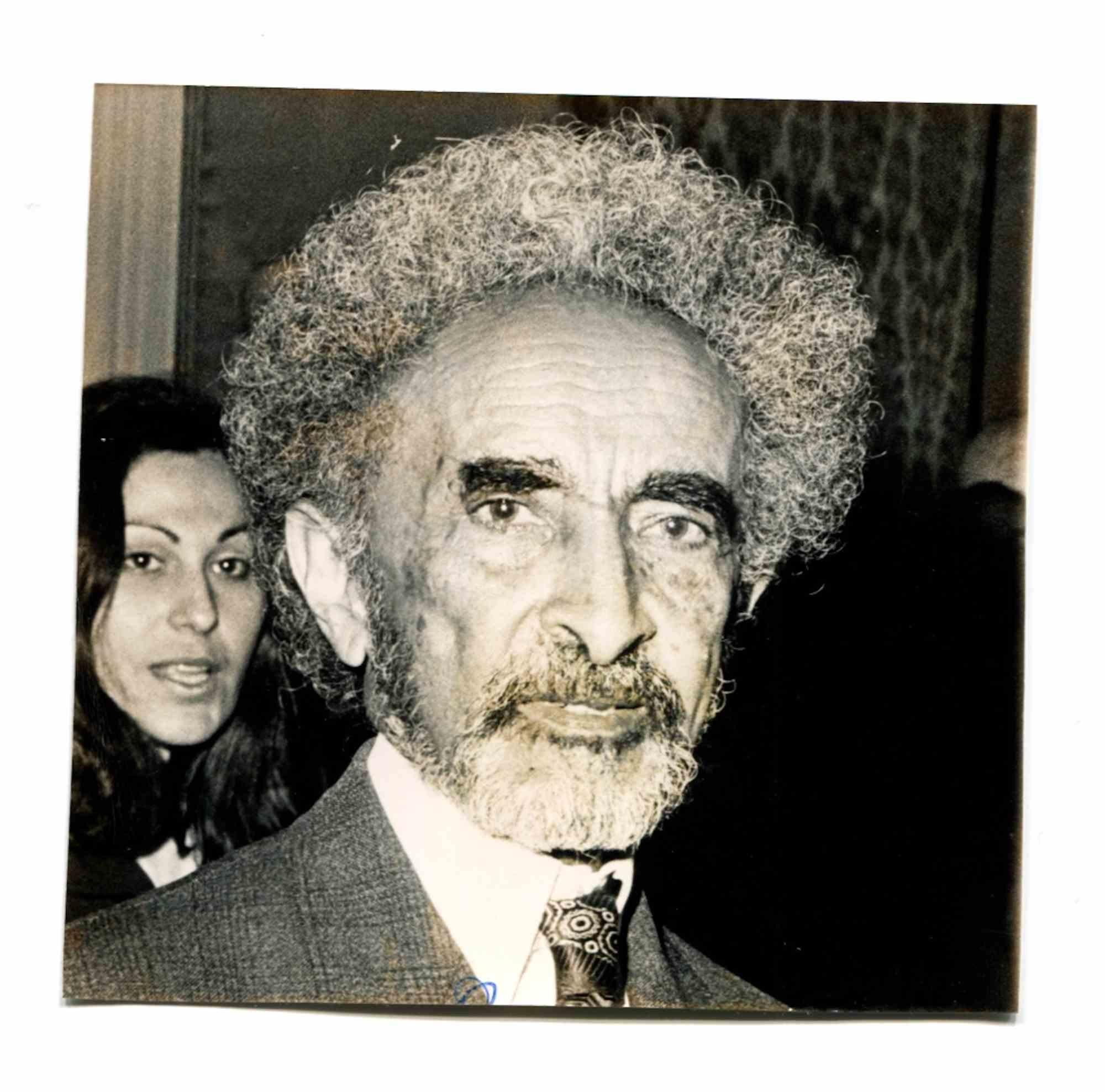 Unknown Figurative Photograph - Portrait of Haile Selassie - Vintage Photo - 1970s