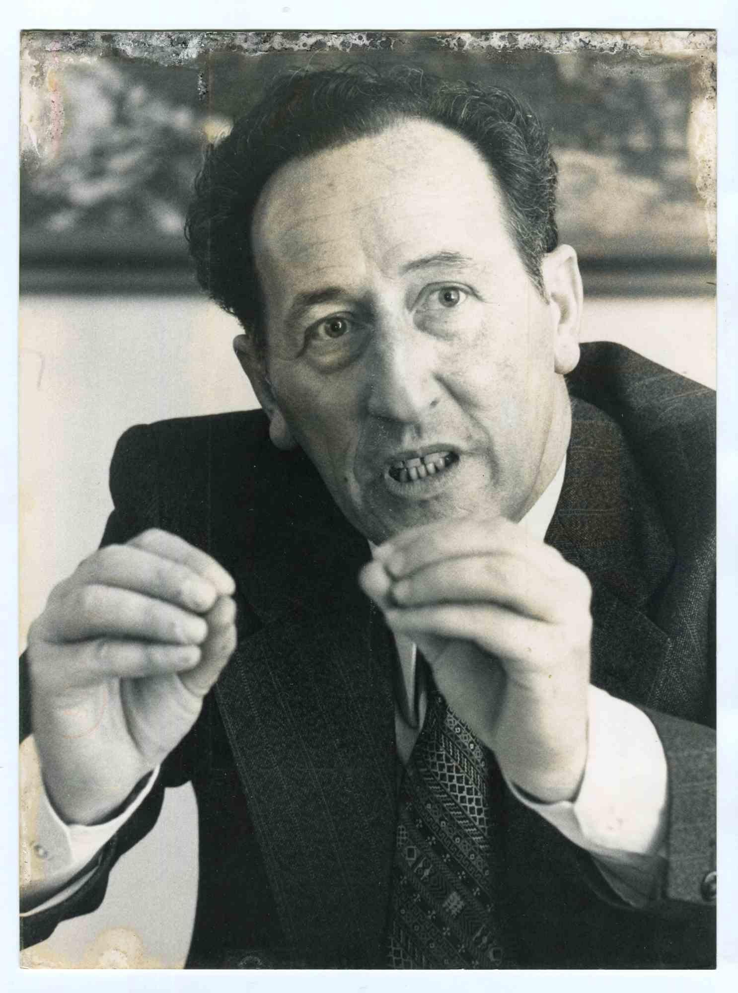 Unknown Black and White Photograph - Portrait of Ignazio Salemi - Vintage Photograph - 1977