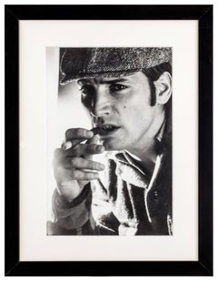 Vintage Portrait of Joe Dallessandro by Manfredi Bellati, black&white photography, 1974