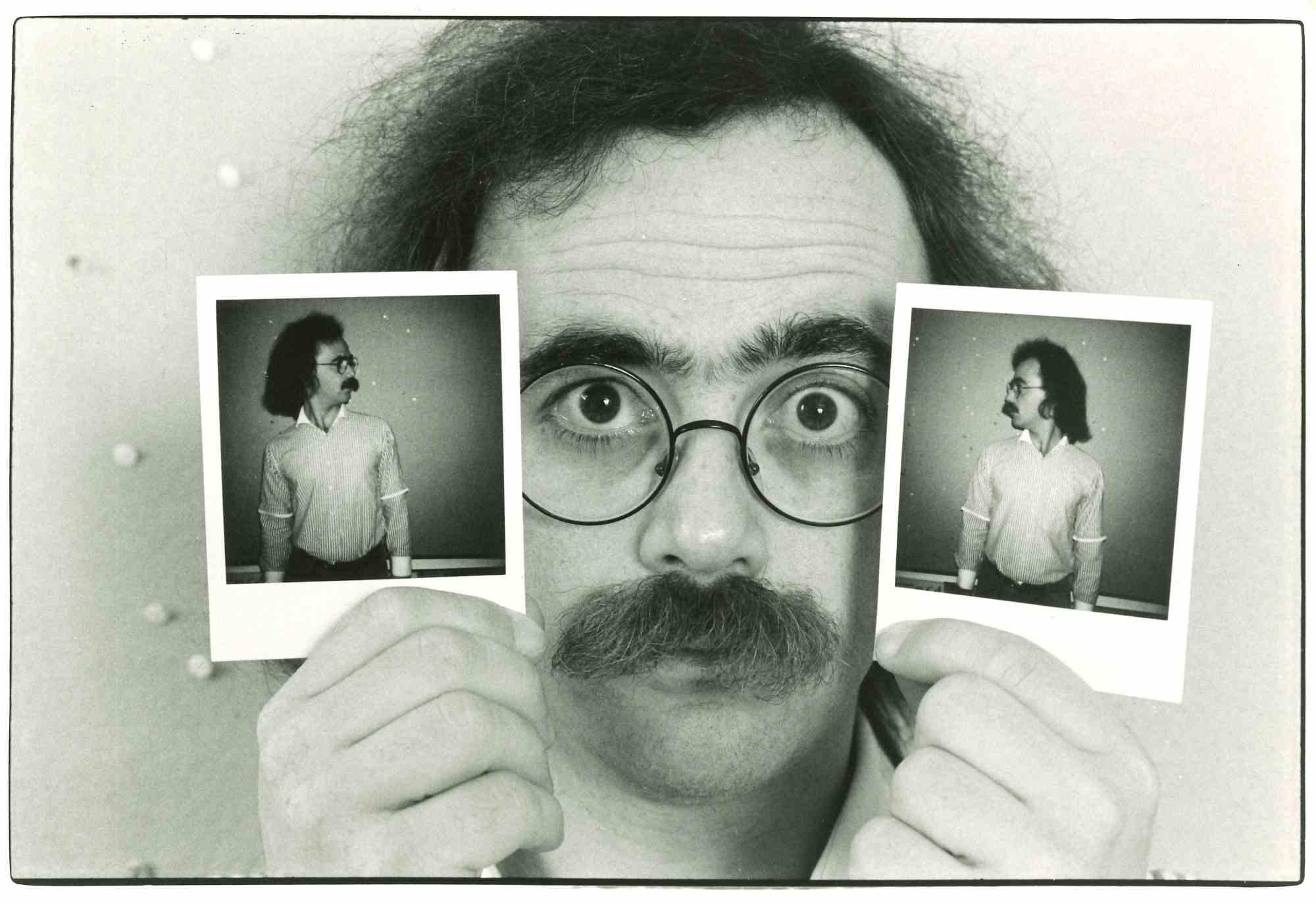 Unknown Figurative Photograph - Portrait of Maurizio Nichetti - Vintage Photograph - 1980s