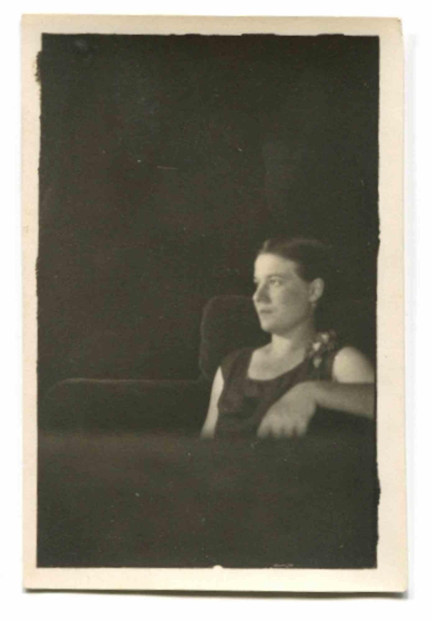 Unknown Figurative Photograph - Portrait of Mrs. Gilles - Vintage Photo - Early 20th Century