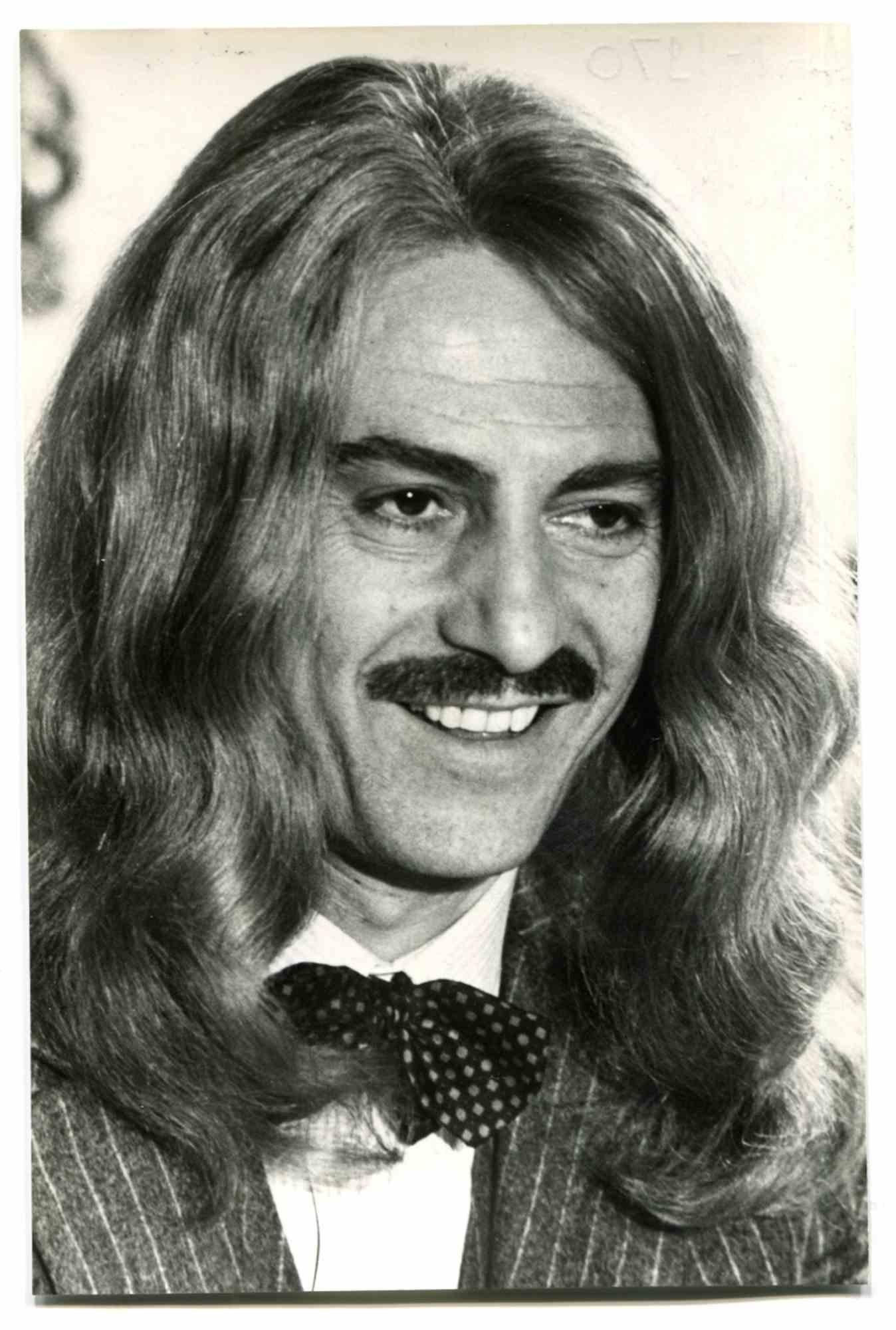 Unknown Figurative Photograph - Portrait of Nino Manfredi  - 1970s