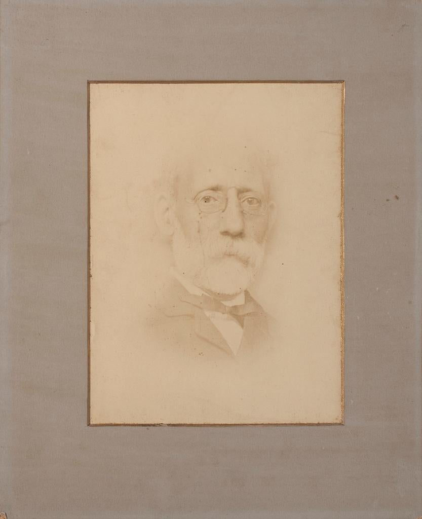 Porträt des Malers Carlo Ferrari - Original Originalfotografie - 1870 – Photograph von Unknown