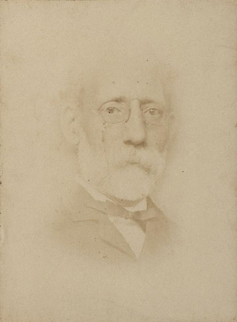 Unknown Portrait Photograph – Porträt des Malers Carlo Ferrari - Original Originalfotografie - 1870