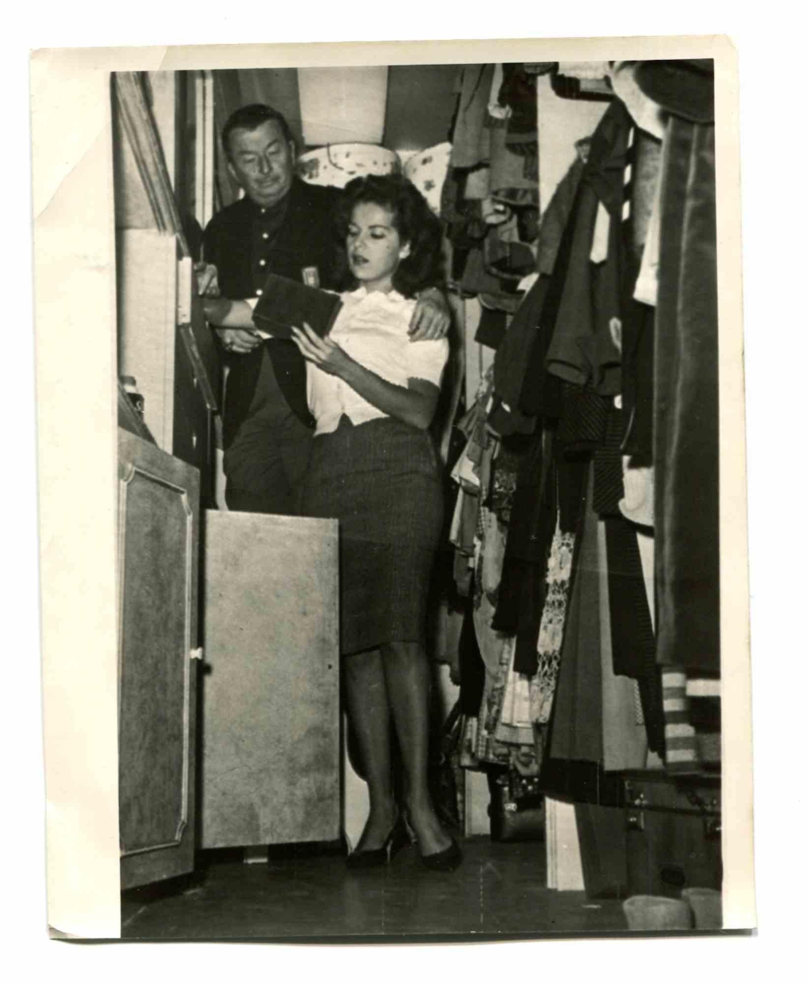 Unknown Figurative Photograph - Portrait of Painter Franco Gentilini - Vintage Photo - Mid-20th Century