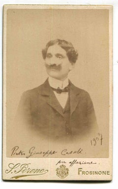 Portrait  Photo du Prof. Giuseppe Casali - Vintage - Début du 20e siècle 