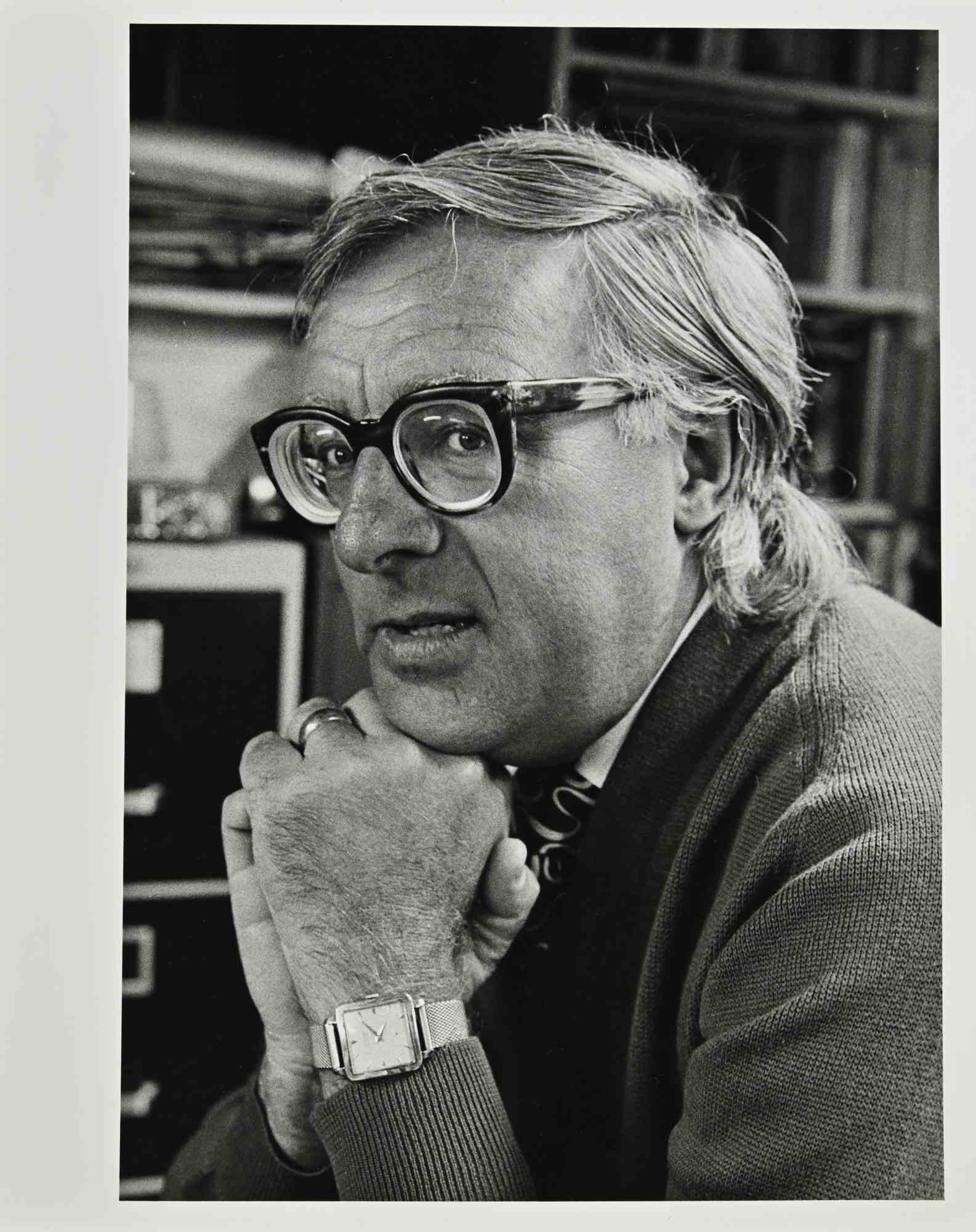 Unknown Figurative Photograph - Portrait of Ray Bradbury - Vintage Photograph - 1990s