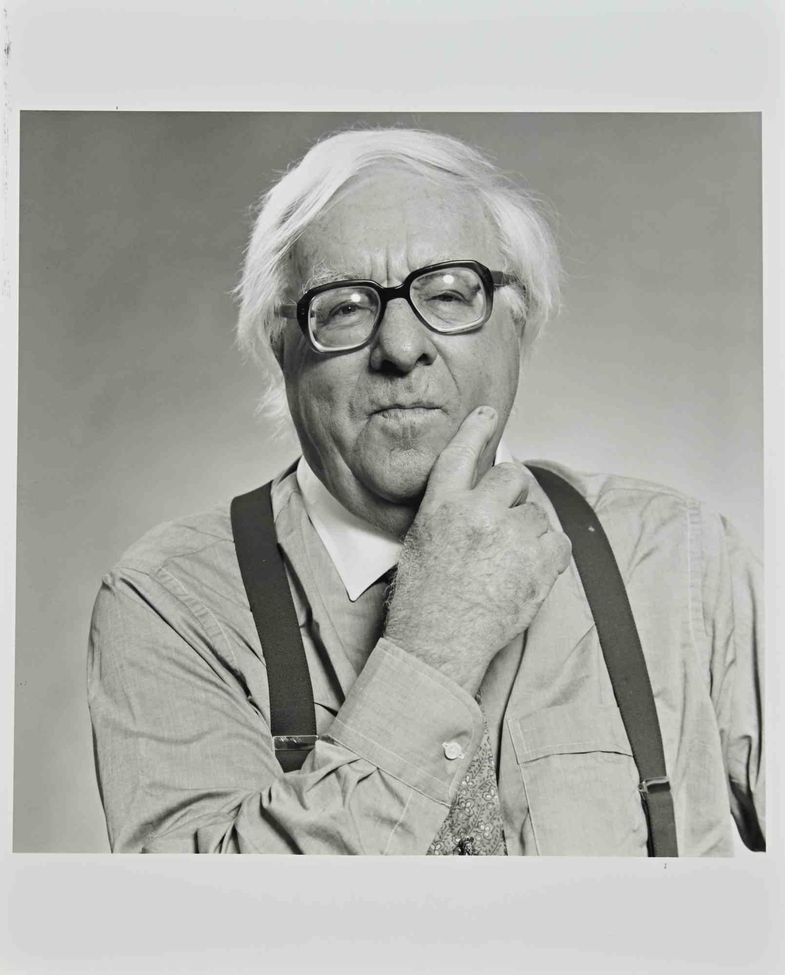 Unknown Figurative Photograph - Portrait of Ray Bradbury - Vintage Photograph - 1996