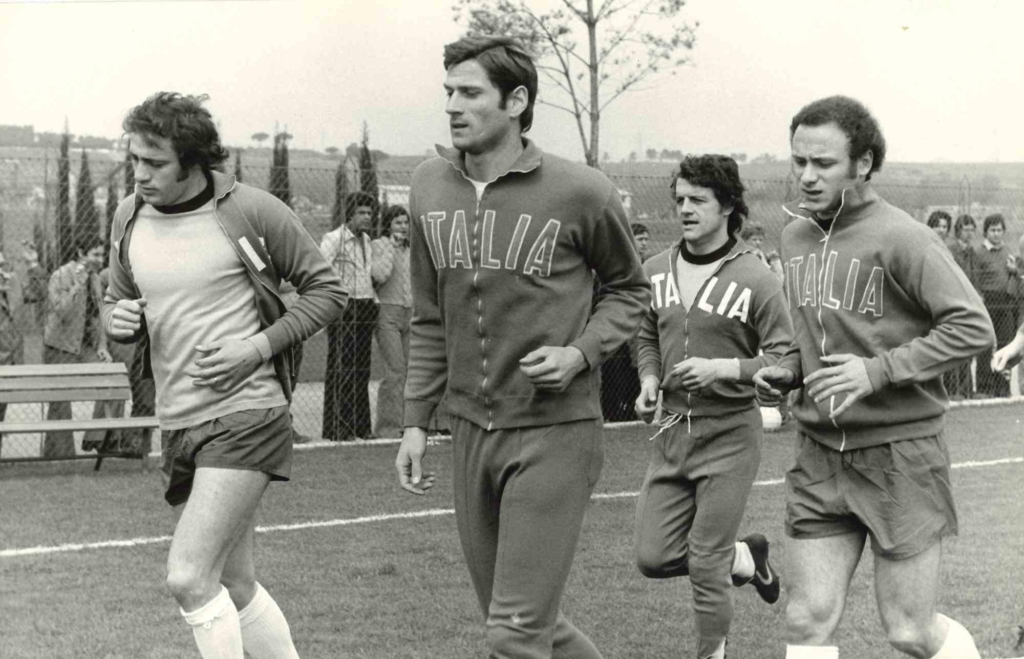 Portrait of Rocca, Capello, Facchetti and Chinaglia - Vintage Photo - 1970s