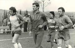 Portrait de Rocca, Capello, Facchetti et Chinaglia - Photo vintage - 1970