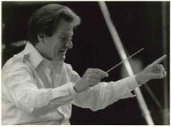 Portrait of the conductor Neville Marriner - Vintage Photo - 1970s