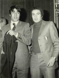 Retrato de los futbolistas Anastasi y Chiarugi - Foto de época - Años 70