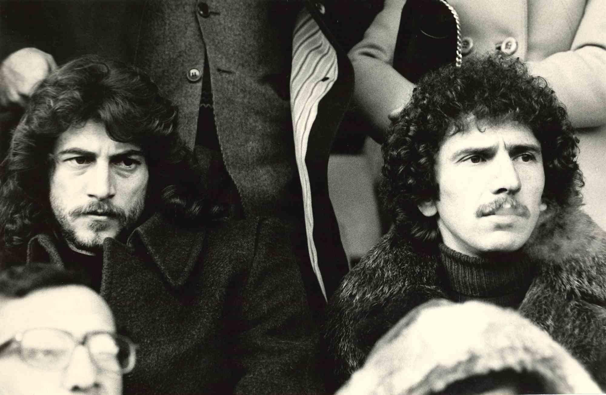 Figurative Photograph Unknown - Portrait des joueurs de football Savoldi et Braglia - Photo vintage - années 1980