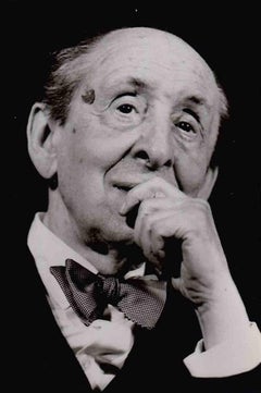 Retrato de Vladimir Horowitz - Foto B/N de época - 1985