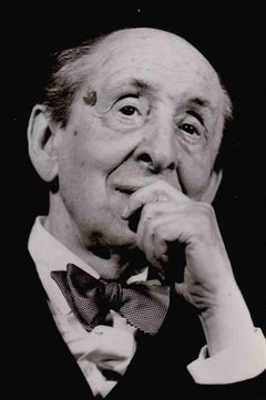 Portrait of Vladimir Horowitz - Vintage B/W photo - 1985