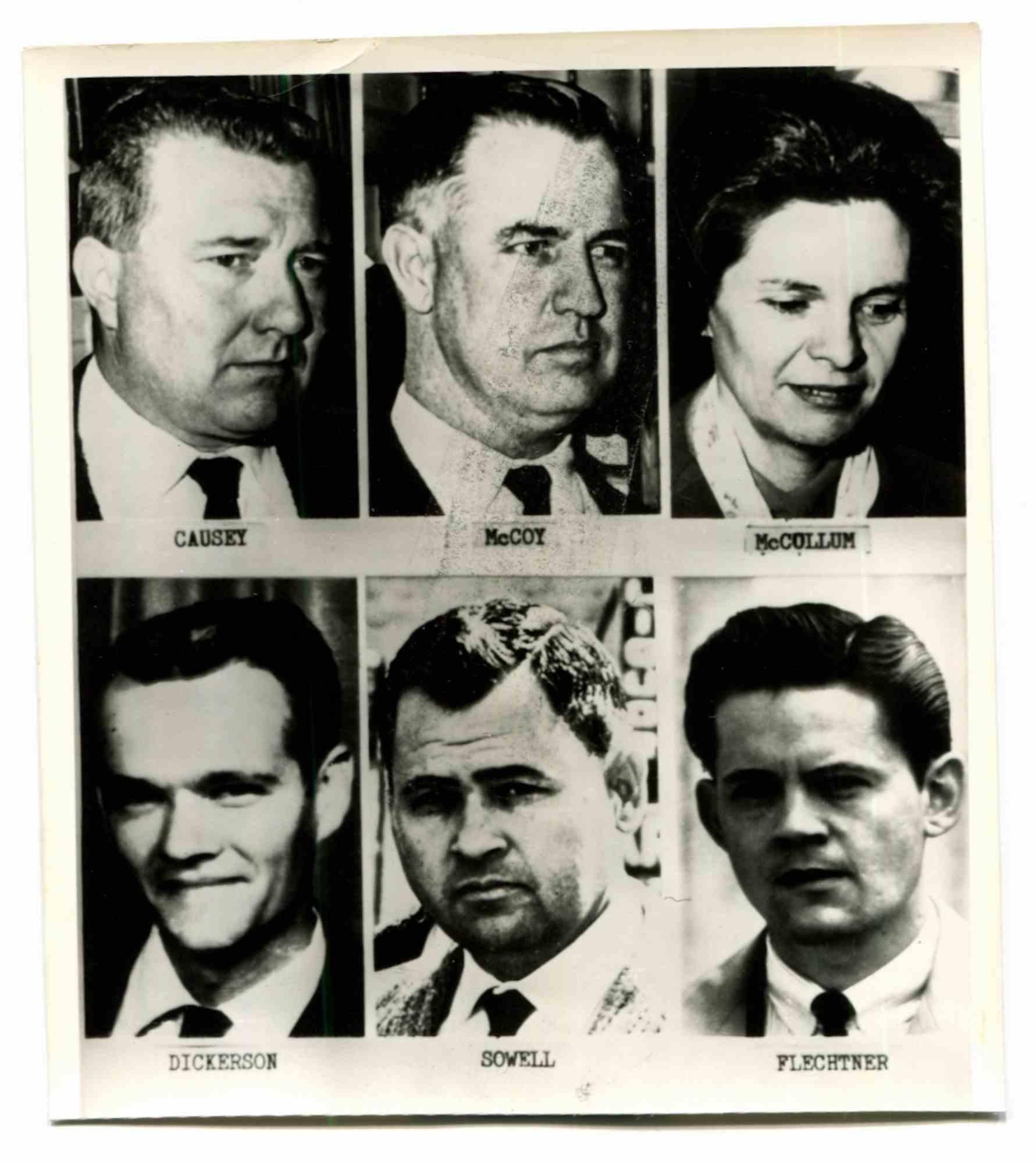 Unknown Figurative Photograph - Portraits of the Jurors in the Ruby Trial - Historical Vintage Photo - 1960s