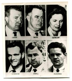Portraits des jurys dans le trial des rubis - Photo historique vintage, années 1960