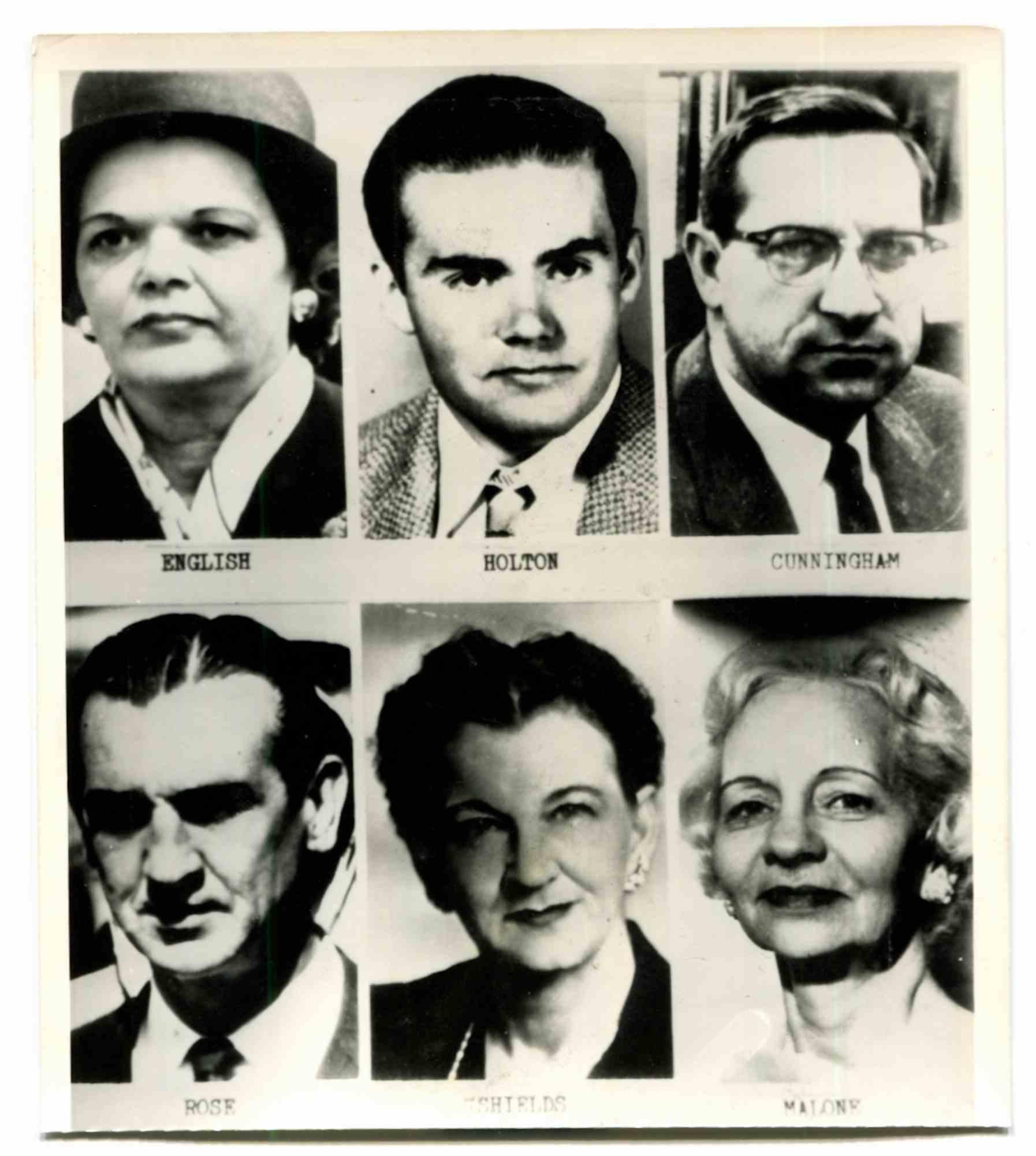 Unknown Figurative Photograph - Portraits of the Jurors in the Ruby Trial - Historical Vintage Photo - 1960s