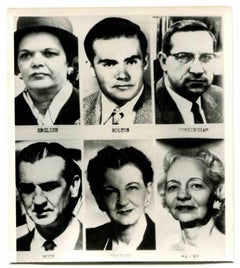 Porträts der Juroren beim Rubin- Trial – historisches Vintage-Foto – 1960er Jahre