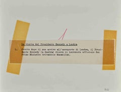 Le président J. F. Kennedy à Londres - Photographie d'époque - 1961