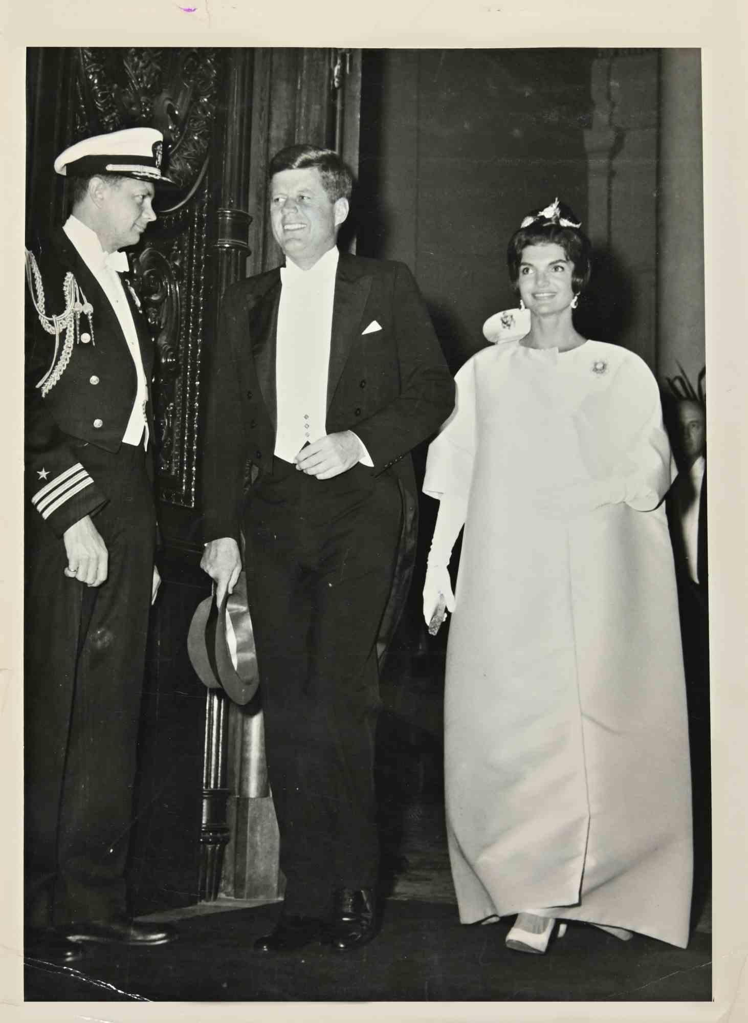 Unknown Portrait Photograph - President Kennedy and Jacqueline Bouvier - Vintage Photograph - 1960s