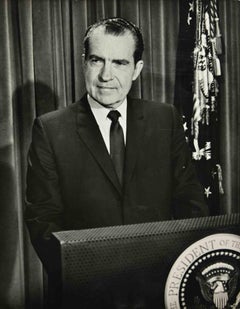 Le président Richard Nixon - Photo vintage, années 1970