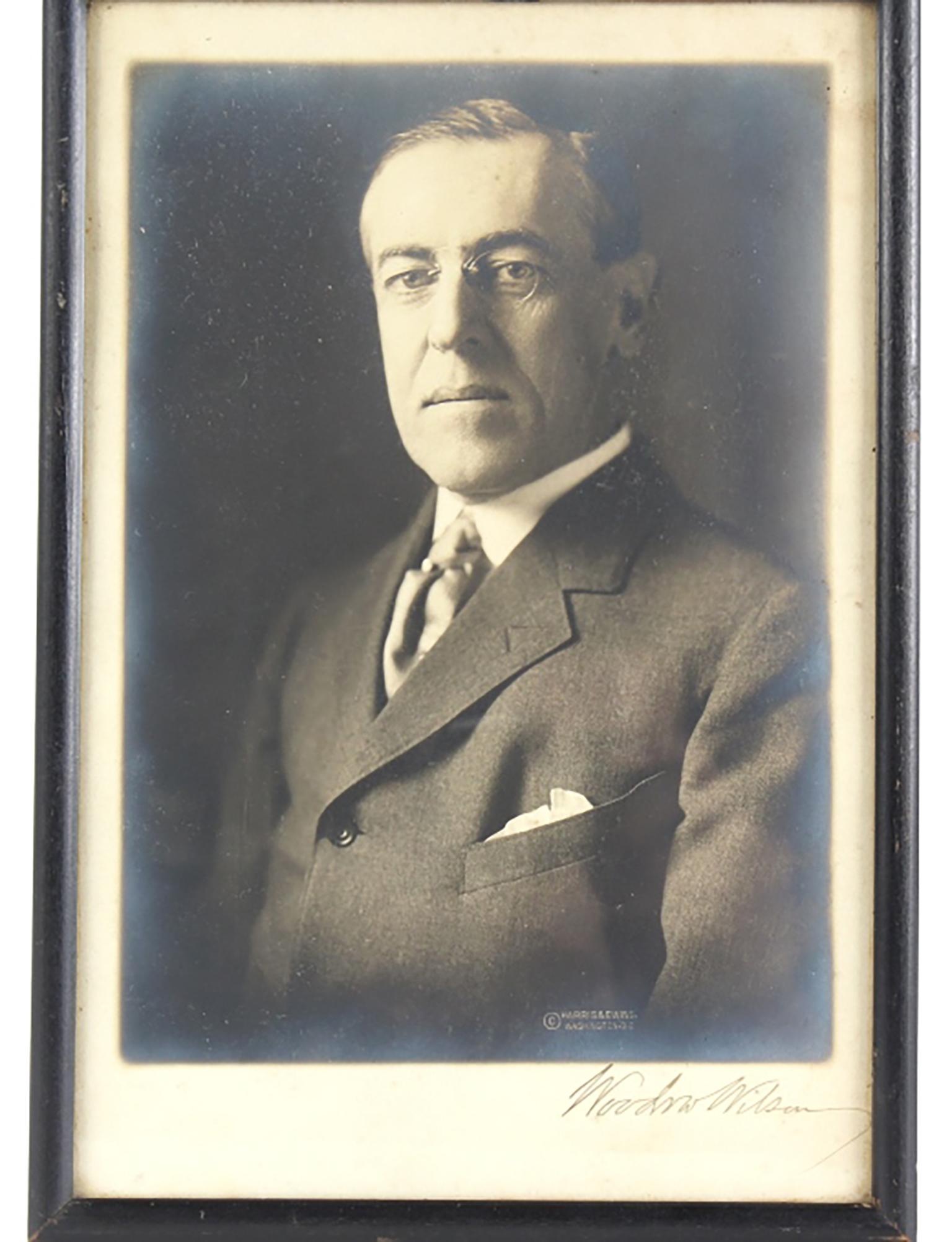 President Woodrow Wilson Autographed Photo SIGNED - Photograph by Unknown