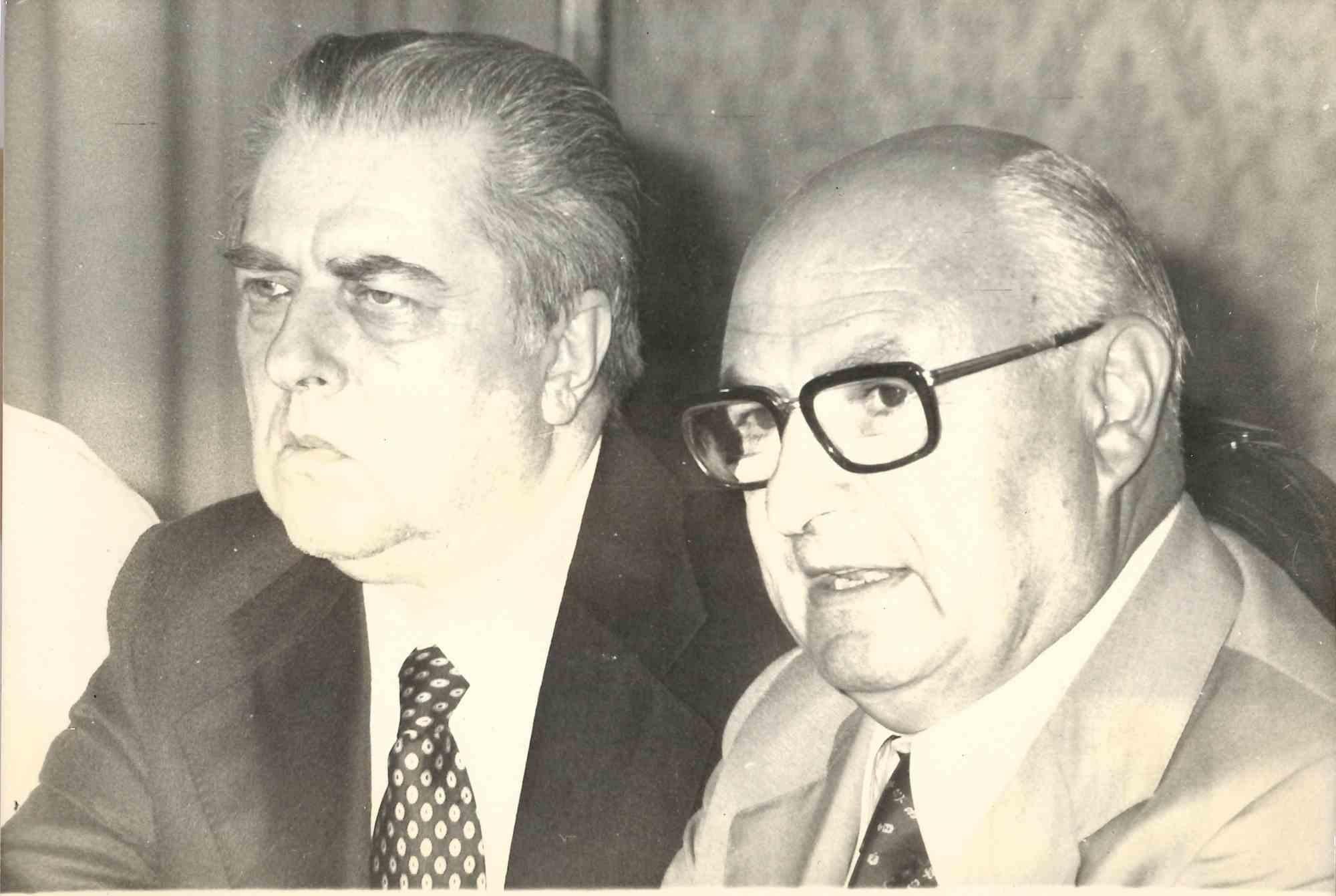 Figurative Photograph di Unknown - Conferenza stampa, Lattanzio - Foto d'epoca - Anni '70