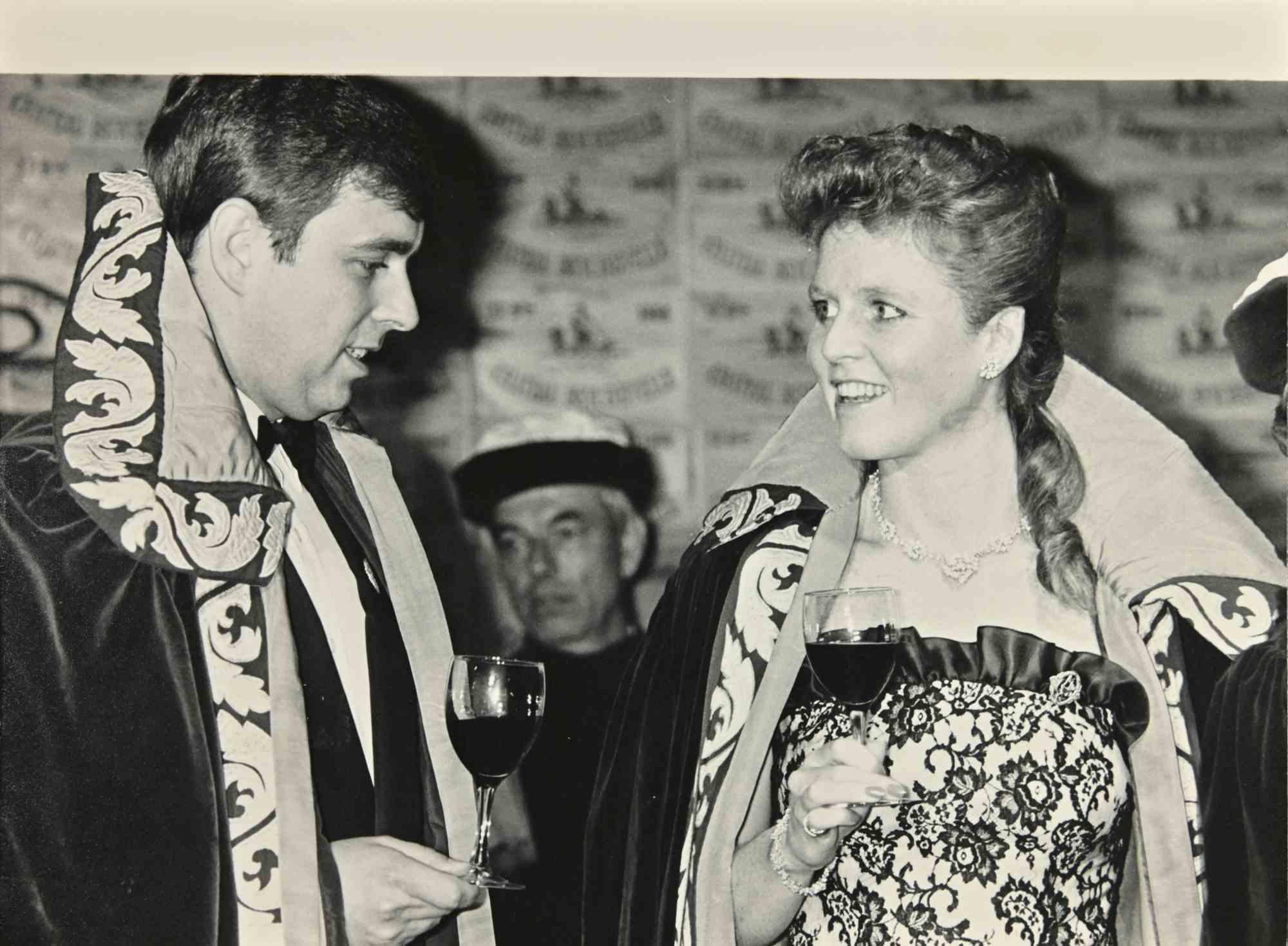 Photographie du prince Andrew et de Sarah Ferguson, années 1960